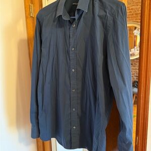 Dolce & Gabbana Dark Blue Dress Shirt